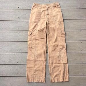 Abercrombie & Fitch Tan Cargo Straight Leg Pants Women's 29/8R